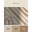 Tapis rayé beige lavable à la machine Osiyo Cottage Americana-1638630965
