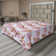 Drap plat à motif floral bohème Ambesonne