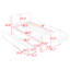 Lit plateforme en bois avec 4 tiroirs et tête et pied de lit-447590109-447590107