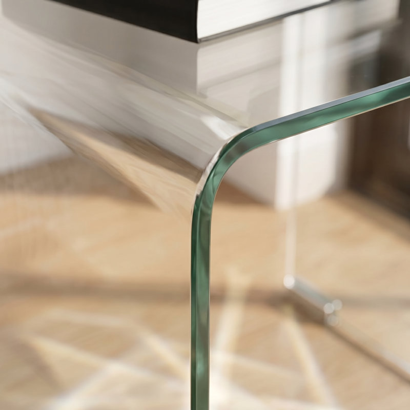 Table basse moderne en verre trempé Kerin