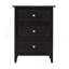 Élégante table de chevet transitionnelle noire-1454813573