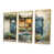 Toile avec cadre flottant or