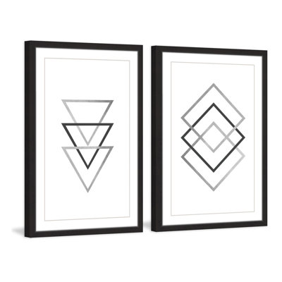 " Three On Three Diptych " by Eyre Tarney 2 - Pieces