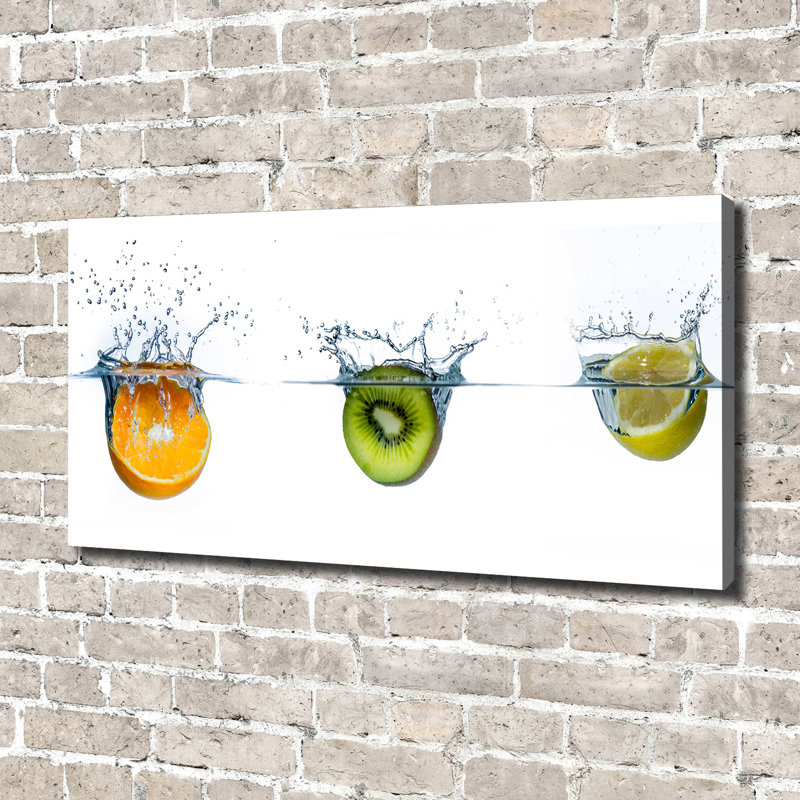 Fruit Under Water - Wrapped Canvas Print