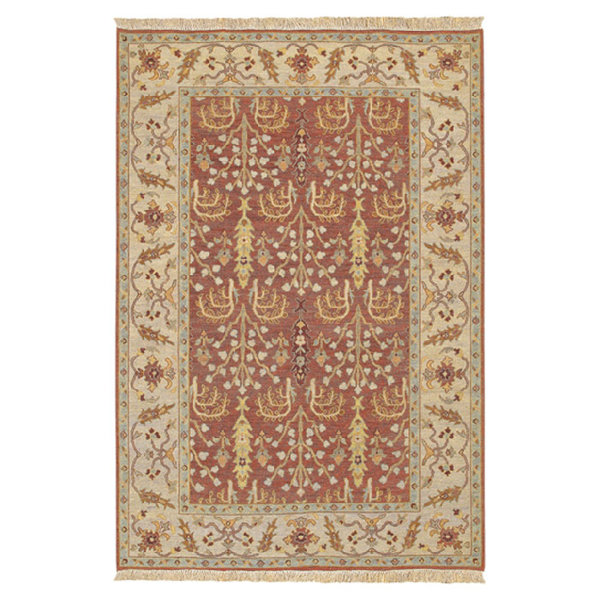 Theda Rug Darby Home Co Mathilda Hand Knotted Wool Floral Indoor Rug | Wayfair