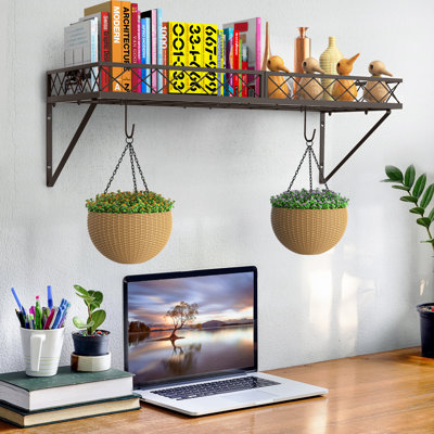 Metal Rectangle Wall Mounted Pot Rack