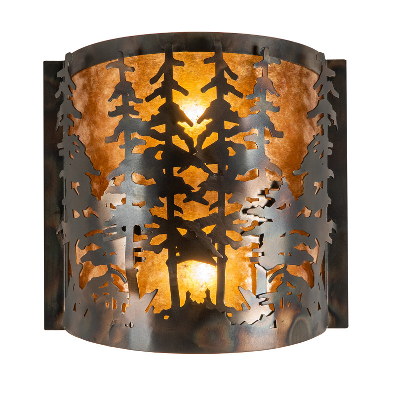 Applique murale 1 lumière Tall Pines, H 12 po x l 12 po x P 4,5 po
