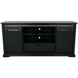 80 inch Traditional Solid Wood Sliding Barn Door TV Stand
