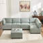 Canapé modulaire modulaire en forme de U avec méridienne réversible Canapé modulaire modulaire, canapé convertible 6 places, idéal pour le salon-121356887