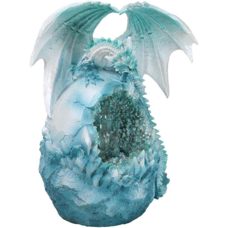 Figurine œuf de neige en hiver