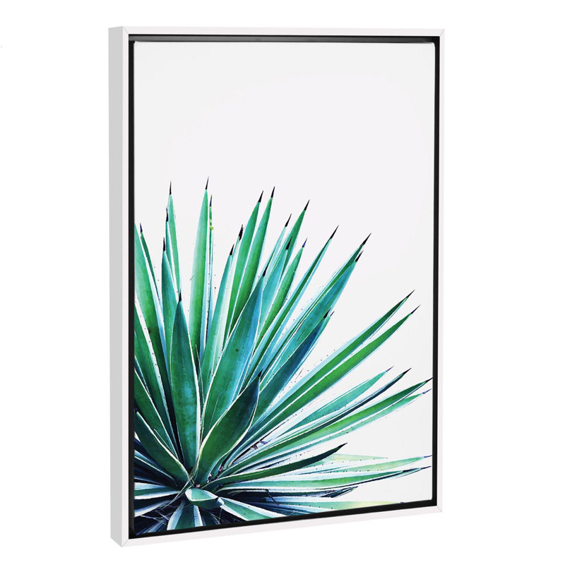 « agave love »-impression sur l’image, H 60 po x l 40po x P 1,5 po, Toile blanche encadrée