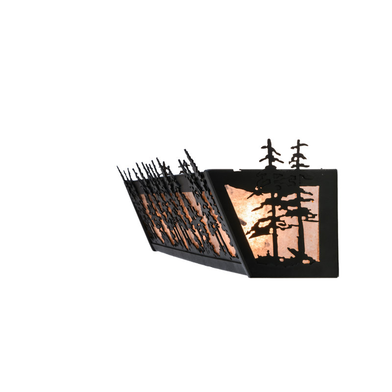 Rustic Lodge 4 - Light Bath Bar, 40W, 6" H x 30" W x 6" D, White