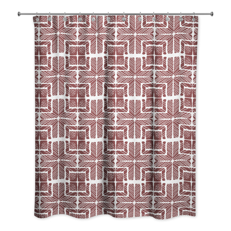 Rideau de douche Rieka, Rouge