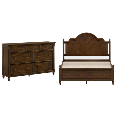 Mid-Century Modern Solid Wood Bedroom Set