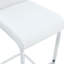 Moderne et magnifique tabouret de bar revêtu de cuir PU avec des pieds en métal argenté en forme de C pour les salles à manger, les cuisines, les terrasses et les chaises de bureau d'invités.