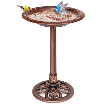 Demetrion Polyresin Birdbath