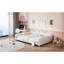 Lit de jour double rembourré en tissu sherpa avec dossier en forme de nuage-1224835263-1224835262