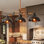 Luminaire suspendu linéaire pour îlot de cuisine à 3 lumières LuxeLite pour salle à manger
