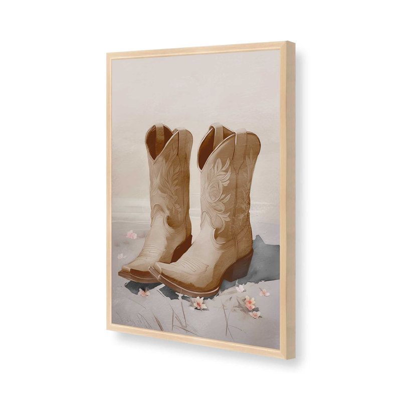 Sandy Cowboy Essentials I Print, H 21 po x l 17 po, Érable brut