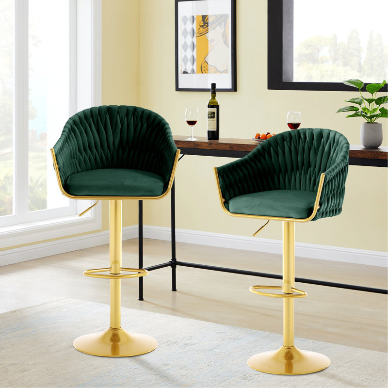 Tabouret Adalay, Vert foncé