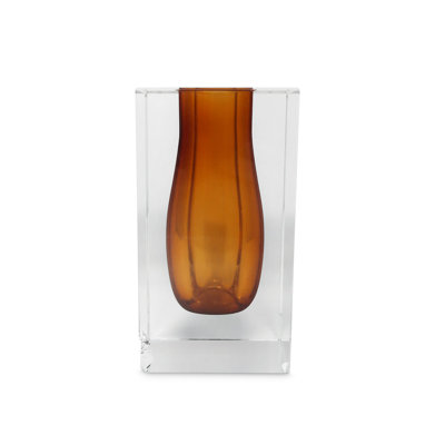 Double vase intérieur en cristal à double paroi