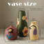 Vase en céramique rétro, ensemble de 3 rustiques colorés