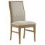 Chaise d'appoint de salle à manger rembourrée Dreydon Barley (ensemble de 2)