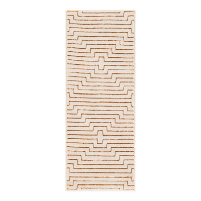 Tapis Mirage Nikica Latitude Run® blanc et or