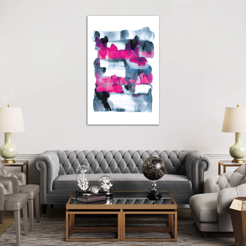 Evening by Lesia Binkin - Painting on Canvas, 101.6 cm H x 66.04 cm W, White Framed