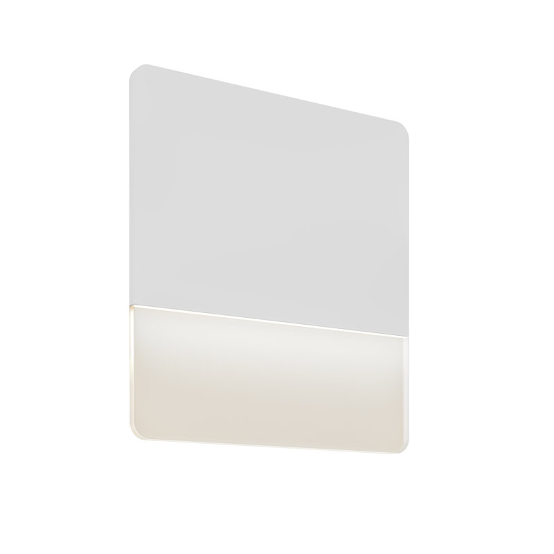 Jhene Aluminum LED Wall Light, White, 11" H x 10" W x 1.5" D, 13