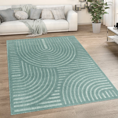 Livorno Machine Woven Beige/Blue/Brown/Grey/Light Grey/Teal Rug