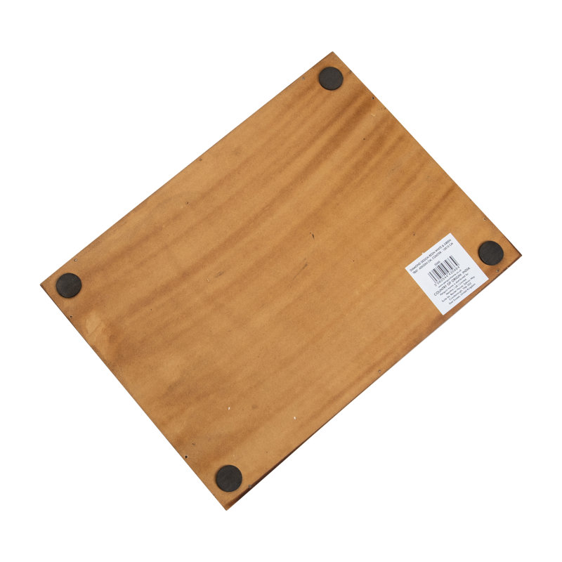 Amalgre Solid Wood Tray, White/Green