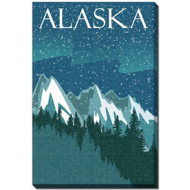 Alaska State Poster, 28" H x 22" W