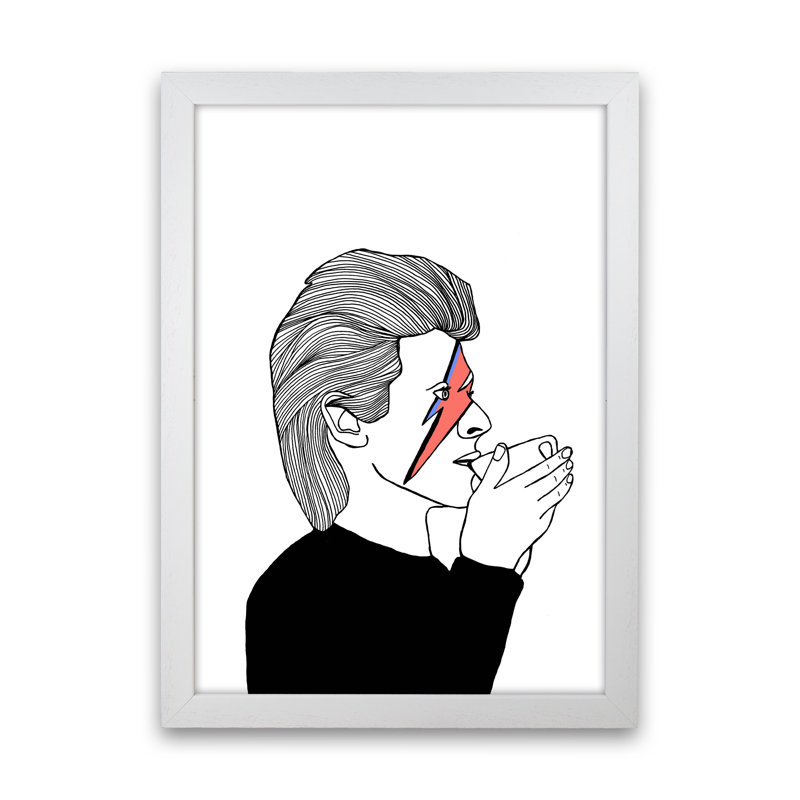 Xziggy by Carissa Tanton - Print, White Framed, 34cm H x 25cm W x 3cm D