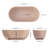 59'' Freestanding Soaking Solid Surface Bathtub-121869563