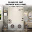 Contour de panneau de douche 3 pièces SMC l 60 po x H 96 po x P 36 po, épaisseur améliorée de 0,2 po, installation rapide, découpable