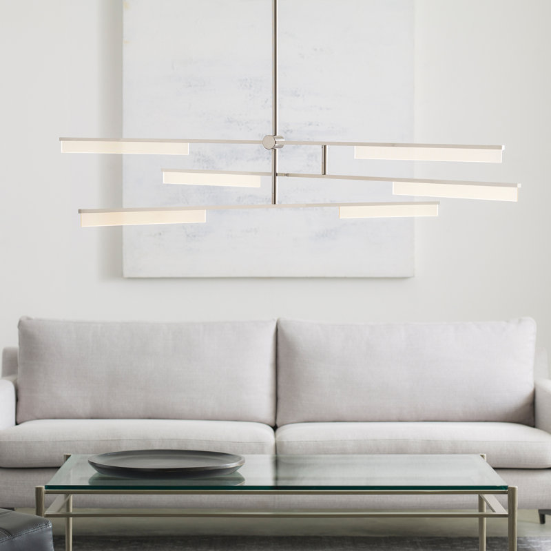 Klee 6 - Light LED Chandelier, Gold