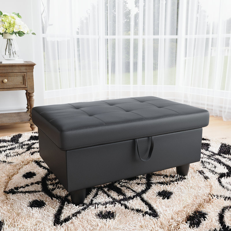 Maloni 35" Wide Upholstered Ottoman