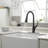 Single Hole Pull Out Kitchen Faucet With Sprayer Single Handle Kitchen Sink Faucets Modern High Arc Brass Kitchen Basin Taps With Deck Plate