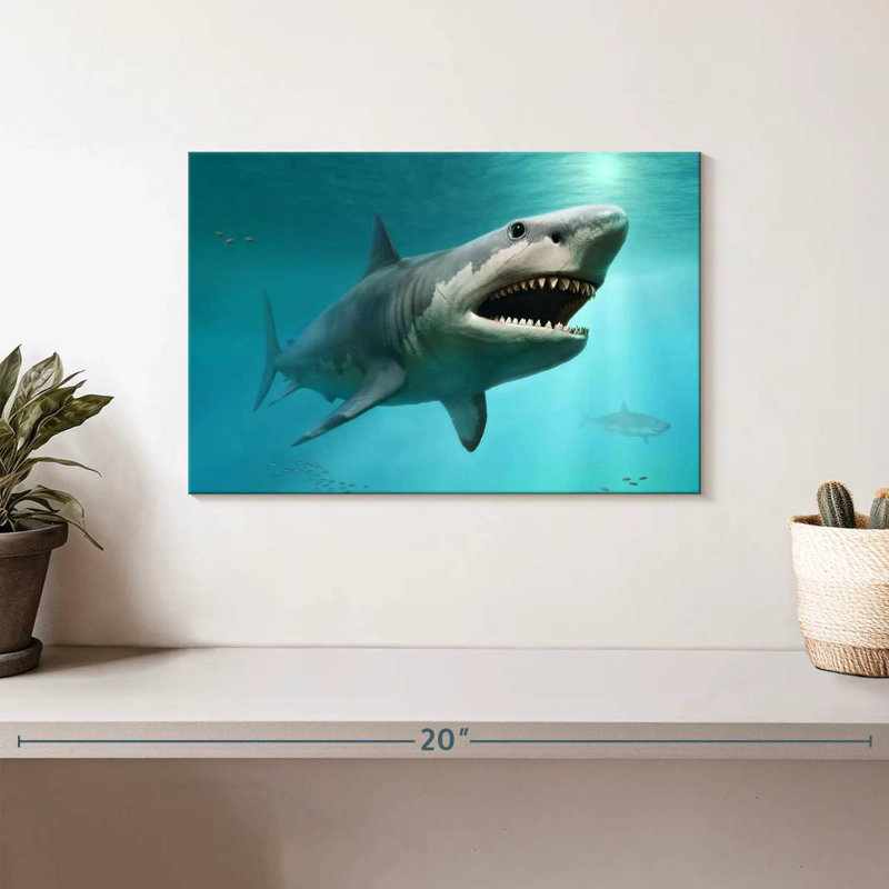 Brampt Extinct Megalodon Shark, 8'' H x 12'' W