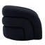 Fauteuil demi-tonneau pivotant rembourré Aunna-249351912