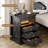 3-drawer Nightstand With Hidden Storage-337825495
