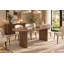 Modern Large Dining Table, 200 x 90 cm Oval Dining Table for 6-8, Double Pedestal Base, Contemporary Kitchen & Dining Room Table, Walnut Finish
