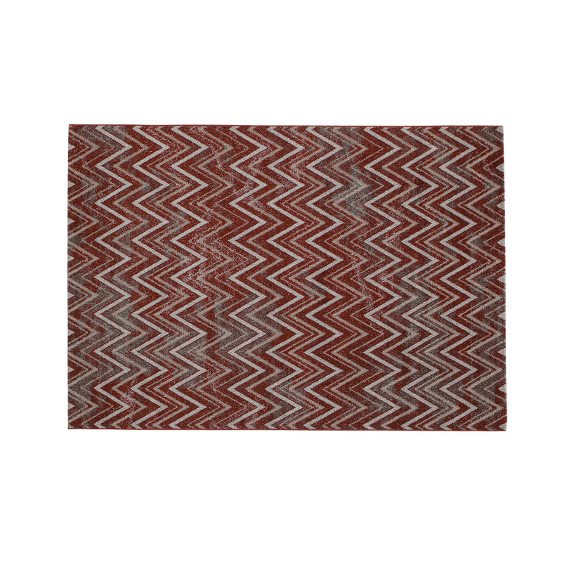 Tapis Pune, rouge / beige