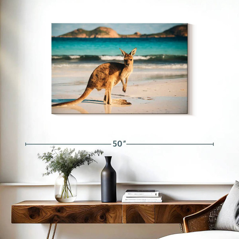 Brampt Beach Kangaroo, 24" H x 36" W