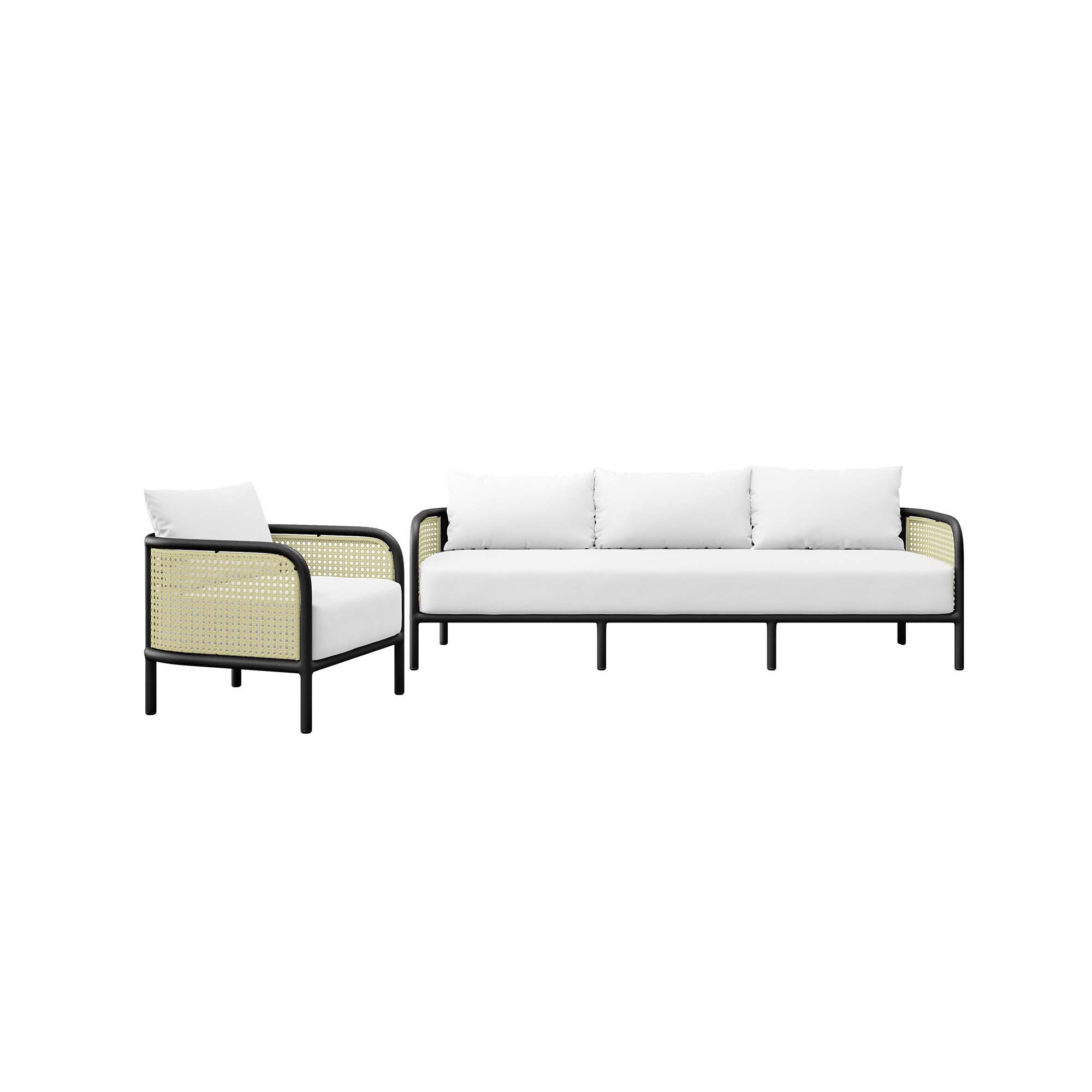 Modway Hanalei 2-Piece Outdoor Patio Furniture Set