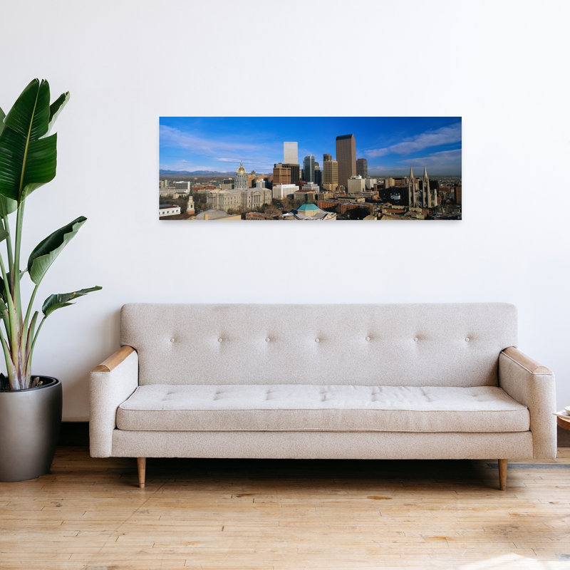 Art mural abstrait contemporain de Denver Co, H 48 po x l 16 po