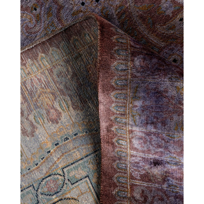 Fine Vibrance One-of-a-Kind 6'2" X 9'2" Hand Knotted Area Rug