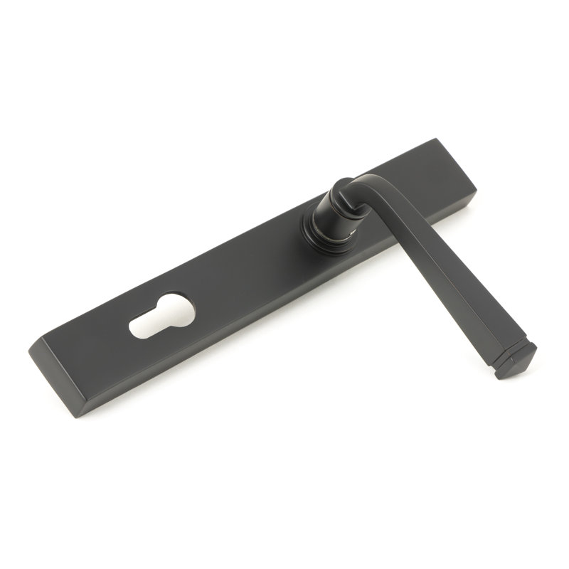 Avon Lock Door Handle, Aged Bronze