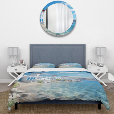 Greece Serenity In Mykonos - Landscapes Duvet Cover Set - Microfiber Polyester